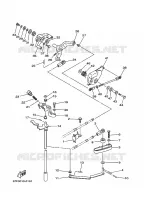 COMMANDE D'ACCELERATEUR pour Yamaha F100A Electric Starter, Remote Control, Power Trim & Tilt, Shaft 20