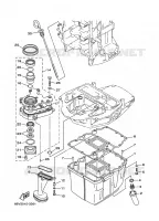 VENTILATEUR D'HUILE pour Yamaha F100A Electric Starter, Remote Control, Power Trim & Tilt, Shaft 20