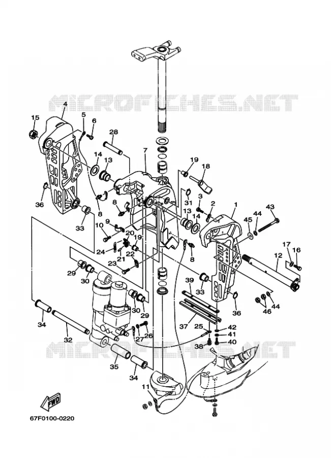 ARAIGNEE Yamaha OUTBOARD ENGINES 100hp (73.6kW) 2000 F100  F100A
