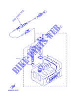 RESERVOIR A CARBURANT pour Yamaha 6C Manual Starter, Tiller Handle, Manual Tilt, Pre-Mixing, Shaft 15