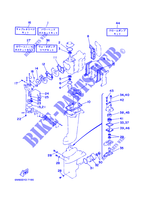 KIT DE REPARATION  pour Yamaha 6C Manual Starter, Tiller Handle, Manual Tilt, Pre-Mixing, Shaft 20