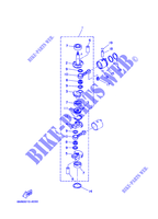 VILEBREQUIN / PISTON pour Yamaha 6C Manual Starter, Tiller Handle, Manual Tilt, Pre-Mixing, Shaft 20