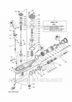 BOITIER D'HELICE ET TRANSMISSION 1 pour Yamaha F100B Electric Starter, Remote Control, Power Trim & Tilt, Shaft 20