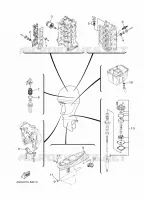 PIECES D'ENTRETIEN pour Yamaha F100B Electric Starter, Remote Control, Power Trim & Tilt, Shaft 20