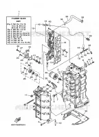 CYLINDRE / CARTER MOTEUR 1 pour Yamaha F100B 4 Stroke, Electric Starter, Remote Control, Power Trim & Tilt de 2007