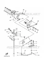 COMMANDE D'ACCELERATEUR pour Yamaha F100C Electric Starter, Remote Control, Power Trim & Tilt, Shaft 20