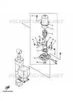 SYSTEME D'INCLINAISON 2 pour Yamaha F100C Electric Starter, Remote Control, Power Trim & Tilt, Shaft 20
