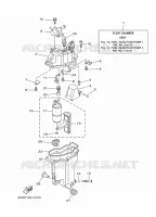 POMPE A INJECTION 1 pour Yamaha F100D Electric Starter, Remote Control, Power Trim & Tilt, Shaft 20