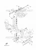 SUPPORT 2 pour Yamaha F100D Electric Starter, Remote Control, Power Trim & Tilt, Shaft 20