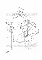 COMMANDE D'ACCELERATEUR pour Yamaha F100D Electric Starter, Remote Control, Power Trim & Tilt, Shaft 25