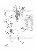 PARTIE ELECTRIQUE 2 pour Yamaha F100D Electric Starter, Remote Control, Power Trim & Tilt, Shaft 25