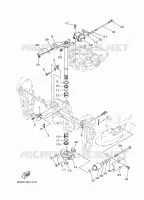 SUPPORT 2 pour Yamaha F100D Electric Starter, Remote Control, Power Trim & Tilt, Shaft 25