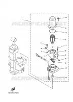 SYSTEME D'INCLINAISON 2 pour Yamaha F100D Electric Starter, Remote Control, Power Trim & Tilt, Shaft 25
