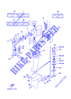 KIT DE REPARATION  pour Yamaha 6C Manual Starter, Tiller Handle, Manual Tilt, Pre-Mixing, Shaft 15
