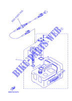 RESERVOIR A CARBURANT pour Yamaha 6C Manual Starter, Tiller Handle, Manual Tilt, Pre-Mixing, Shaft 20