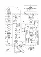 SYSTEME D'INCLINAISON 1 pour Yamaha F100D Electric Starter, Remote Control, Power Trim & Tilt, Shaft 20