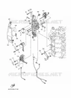 PARTIE ELECTRIQUE 2 pour Yamaha F100D Electric Starter, Remote Control, Power Trim & Tilt, Shaft 20