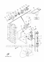 CARBURATEUR pour Yamaha F100D Electric Starter, Remote Control, Power Trim & Tilt, Shaft 25