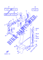 KIT DE REPARATION  pour Yamaha 6M Manual Starter, Tiller Handle, Manual Tilt, Pre-Mixing, Shaft 15