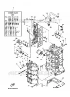 CYLINDRE / CARTER MOTEUR 1 pour Yamaha F100D 4 Stroke, Electric Starter, Remote Control, Power Trim & Tilt de 2007