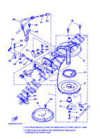 DEMARREUR KICK pour Yamaha 6C 2 Stroke, Manual Starter, Tiller Handle, Manual Tilt, Pre-Mixing de 2008