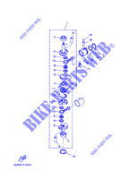 VILEBREQUIN / PISTON pour Yamaha 6C 2 Stroke, Manual Starter, Tiller Handle, Manual Tilt, Pre-Mixing de 2008