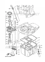 VENTILATEUR D'HUILE pour Yamaha F115A Electric Starter, Remote Control, Power Trim & Tilt, Shaft 20