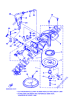 DEMARREUR KICK pour Yamaha 6C 2 Stroke, Manual Starter, Tiller Handle, Manual Tilt, Pre-Mixing de 2007