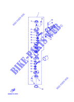 VILEBREQUIN / PISTON pour Yamaha 6C 2 Stroke, Manual Starter, Tiller Handle, Manual Tilt, Pre-Mixing de 2007