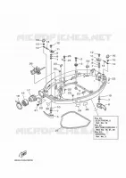 CAPOT INFERIEUR 1 pour Yamaha F115B Electric Starter, Remote Control, Power Trim & Tilt, Shaft 25