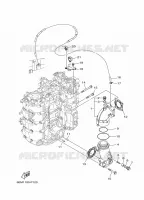 ECHAPPEMENT pour Yamaha F115B Electric Starter, Remote Control, Power Trim & Tilt, Shaft 25