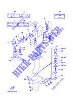 KIT DE REPARATION  pour Yamaha 6C Manual Starter, Tiller Handle, Manual Tilt, Pre-Mixing, Shaft 20