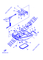 CARENAGE INFERIEUR pour Yamaha 6C Manual Starter, Tiller Handle, Manual Tilt, Pre-Mixing, Shaft 15