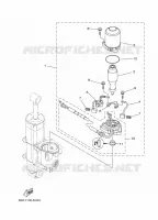 SYSTEME D'INCLINAISON 2 pour Yamaha F130A  Electric Starter, Remote Control, Power Trim & Tilt, Shaft 20