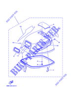 CAPOT SUPERIEUR pour Yamaha 6C Manual Starter, Tiller Handle, Manual Tilt, Pre-Mixing, Shaft 15