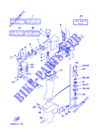 KIT DE REPARATION  pour Yamaha 6C Manual Starter, Tiller Handle, Manual Tilt, Pre-Mixing, Shaft 15