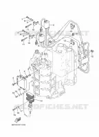 PARTIE ELECTRIQUE 1 pour Yamaha FL115A Counter Rotation, Electric Starter, Remote Control, Power Trim & Tilt de 2007