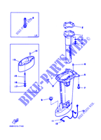 CARTER SUPERIEUR pour Yamaha 6C Manual Starter, Tiller Handle, Manual Tilt, Pre-Mixing, Shaft 15