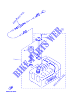 RESERVOIR A CARBURANT pour Yamaha 6C Manual Starter, Tiller Handle, Manual Tilt, Pre-Mixing, Shaft 15
