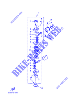 VILEBREQUIN / PISTON pour Yamaha 6C Manual Starter, Tiller Handle, Manual Tilt, Pre-Mixing, Shaft 15