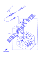 RESERVOIR A CARBURANT pour Yamaha 6C Manual Starter, Tiller Handle, Manual Tilt, Pre-Mixing, Shaft 20