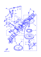DEMARREUR KICK pour Yamaha 6C 2 Stroke, Manual Starter, Tiller Handle, Manual Tilt de 2001