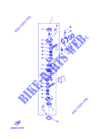 VILEBREQUIN / PISTON pour Yamaha 6C 2 Stroke, Manual Starter, Tiller Handle, Manual Tilt de 2001