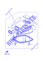 CAPOT SUPERIEUR pour Yamaha 6C 2 Stroke, Manual Starter, Tiller Handle, Manual Tilt de 2001