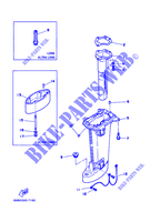 CARTER SUPERIEUR pour Yamaha 6C 2 Stroke, Manual Starter, Tiller Handle, Manual Tilt de 2001