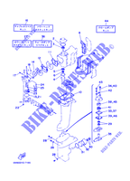KIT DE REPARATION 1 pour Yamaha 6C 2 Stroke, Manual Starter, Tiller Handle, Manual Tilt de 2001
