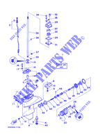 CARTER INFERIEUR ET TRANSMISSION pour Yamaha 6C 2 Stroke, Manual Starter, Tiller Handle, Manual Tilt de 1998