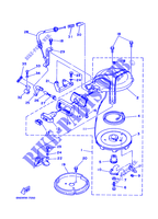 DEMARREUR KICK pour Yamaha 6C 2 Stroke, Manual Starter, Tiller Handle, Manual Tilt de 1998
