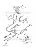PIECES ELECTRIQUE pour Yamaha 6C 2 Stroke, Manual Starter, Tiller Handle, Manual Tilt de 1998