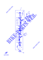 VILEBREQUIN / PISTON pour Yamaha 6C 2 Stroke, Manual Starter, Tiller Handle, Manual Tilt de 1998